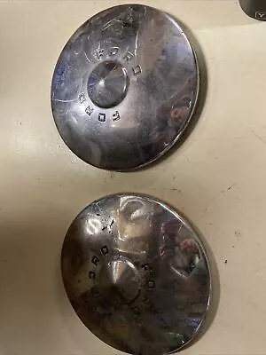 1949 1950 FORD HUBCAP WHEEL COVER SET 10  Silver Vintage Dog Dish Oem Rat Rod • $15.99