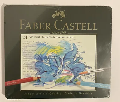Tin Of 24 Faber Castell Albrecht Durer Artists' Watercolour Pencils • $32.26