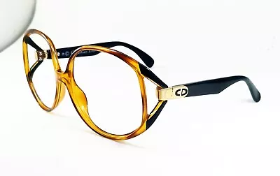 $58 • Buy Christian Dior CD 2320 Black Tortoise Vintage Big Sunglass Frame Austria