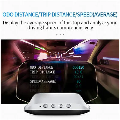 OBD + GPS Head Up Display Dual Modes HUD For Cars Trucks Van Overspeed Warning • $80.53