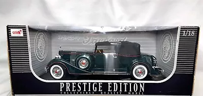 Anson Prestige Ed 1934 Packard Removable Hardtop Diecast Car Black Scale 1:18 • $40