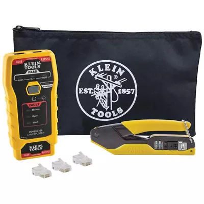 Klein Tools Cable Installation Tool Set Pass-Thru Cable Tester Kit Components  • $90.14