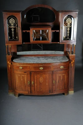 $10654.75 • Buy O-237 Monumental Art Nouveau, Art Nouveau Buffet Wardrobe, Vienna Um 1895