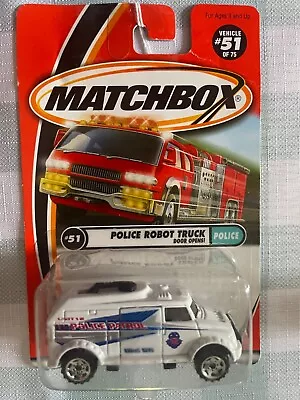 Matchbox Police Police Robot Truck Diecast Car #51 • $4