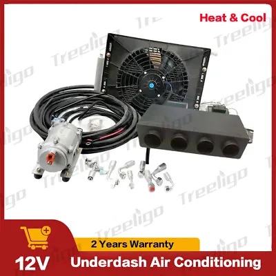 DC 12V Universal Under Dash Car Electric Air Conditioner Kit Heat & Cool 4 Holes • $699.99