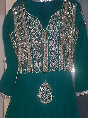 Green Long Indian Maxi Dress • $68.45