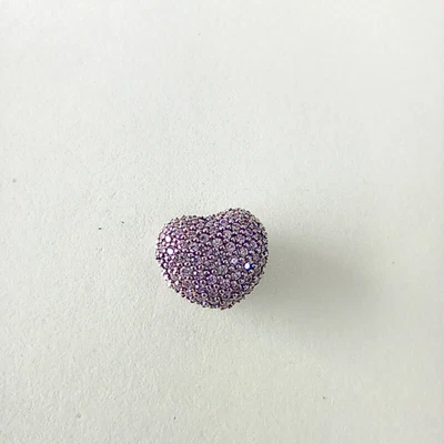 £22 • Buy  Pandora S925 ALE Bead Pavé Open My Heart Clip Pink CZ UK Charm