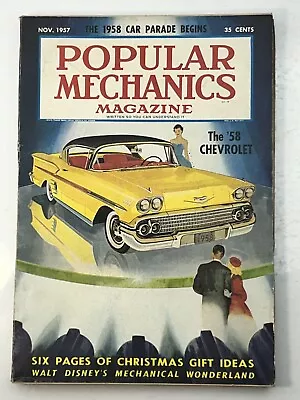 Popular Mechanics Magazine- Nov 1957 - '58 Chevrolet Walt Disney Wonderland • $8.95