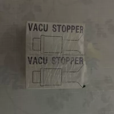 Vacu Vin Wine Saver Vacuum Stoppers Set Of 2 – Grey																									 • $10.50