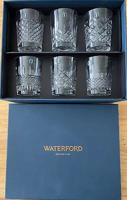 $500 • Buy Waterford Tumbler Glasses Heritage DOF Set Of 6, Crystal, Whiskey
