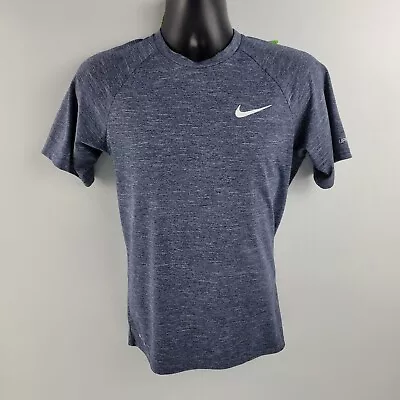 Nike Swim T Shirt Mens Blue S Upf 40+ Men's 751 • $9.21