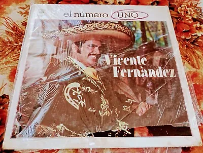 Vicente Fernandez  El Numero Uno  Texmex Rancheras Rare Lp Vg+ • $14.99