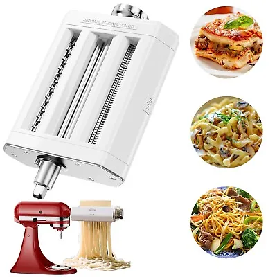 3 In 1 Pasta Maker Attachment Kit For Kitchenaid Stand Mixers Noodle Maker Set • $41.99