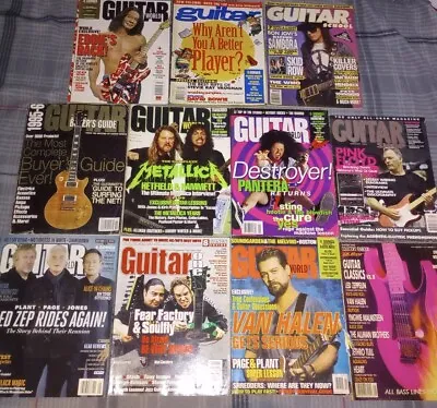 Guitar World October 1991 Metallica Lot Of 11. Van Halen Pantera Green Day • $15