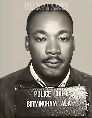 Martin Luther King Jr. Mugshot Photo 8 X 10 - Rare 1963 Mug Shot - Poster Print • $14.99