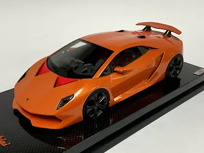 1/18 MR Collection Lamborghini Sesto Elemento In Orange On  Carbon Base IN STOCK • $599.95