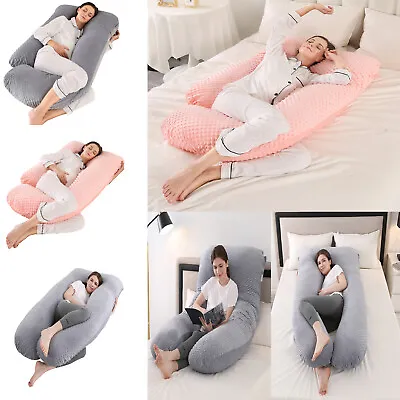 Big Pregnancy Pillow L/U-Shape Full Body Pillow Slepping Support For Maternity • $45.98