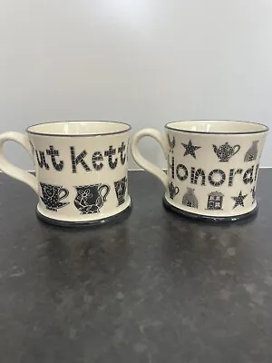 £8.99 • Buy Moorland Pottery Stokieware Mugs X 2 Rare Autonet Insurance Edition No Reserve 