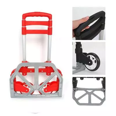 170lbs Cart Folding Dolly Collapsible Trolley Push Hand Truck Moving Warehouse • $28.79