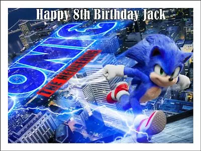 $10.38 • Buy SONIC THE HEDGEHOG Cake Toppers Edible Icing Image Birthday Decoration#3