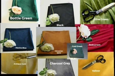 £1.40 • Buy Upholstery Furnishing Velvet - 140cm Wide - 330 Gsm  14 X Colours Available