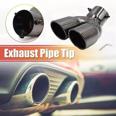 2.75  Inlet To Dual 2.8  Outlet Stainless Steel Exhaust Tail Muffler Tip Pipe • $45.12