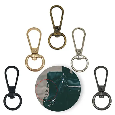 Lobster Clasps Keychain Swivel Trigger Clips Snap Hook Bag Keyring Clasp 13mm • £12.09