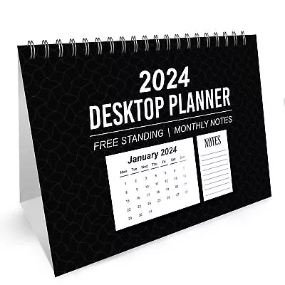 2024 Desktop Calendar A5 Monthly Planner Family Organiser Month To View • £8.99