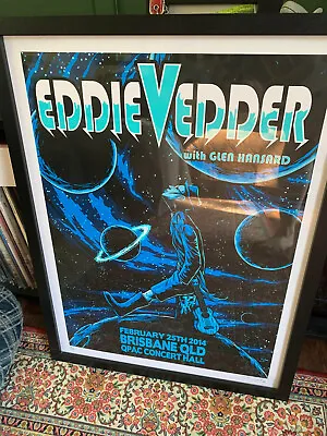 Eddie Vedder Brisbane Feb 25th 2014 Poster. 18 X 24 • $170.95