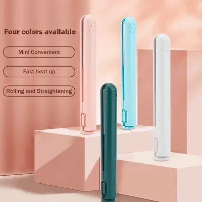 Mini Portable Hair Curling Tool Dual-purpose USB Curling Iron 2 In 1 Hair Curler • £8.78