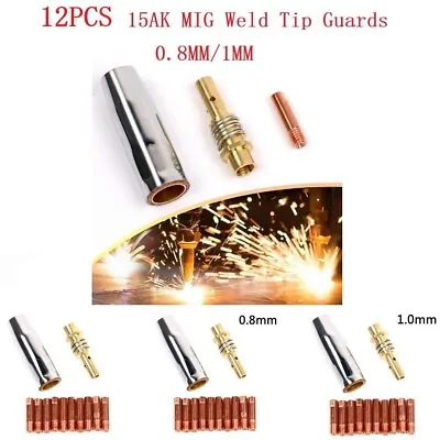 MIG Torch Welding Contact Tip 0.6/0.8/1.0mm 0.8 X 25mm Copper MB15 MIG • £9.95