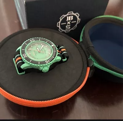 Swatch X Blancpain Fifty Fathoms Indian Ocean With Boxes - Green (SO35I100) • $300