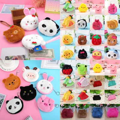 £2.89 • Buy Womens Girls Kids Small Mini Wallet Card Coin Purse Zip Bag Cartoon Bag Gift NEW