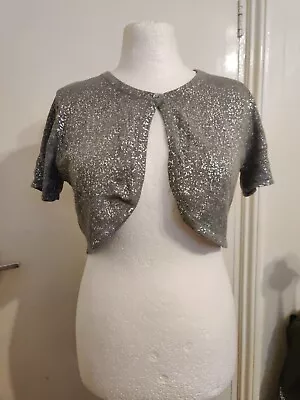 £13 • Buy Marks And Spencer M&S Silver Mini Crop Blouse Top Size 16