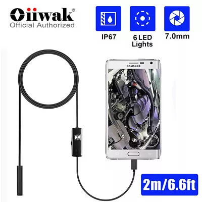 Direct Plug To IPhone IOS Borescope Endoscope Snake Inspection Camera Waterproof • $10.49