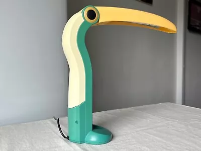 Toucan Table Lamp By H. T. Huang 1980s Vintage Mid-century Modern Light • $240