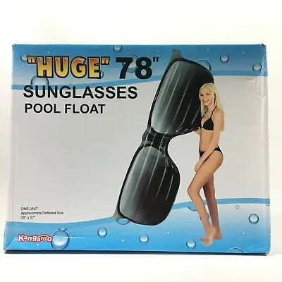 Kangaroo Huge Sunglasses Inflatable Pool Float 78  X 27  • $53.81