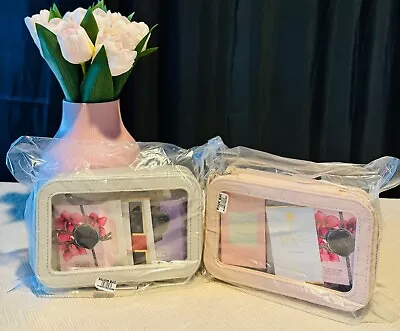 Macys 12pc Fragrance Samplers Gift Set For Women With Silver/Pink Leather Bag • $29.99