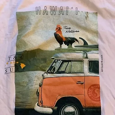 TC Surf Designs Hawaii Men's Large T Shirt Volkswagen VW Surf Bus • $16