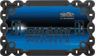 Motorcyle Chain Black License Plate Frame • $1.99