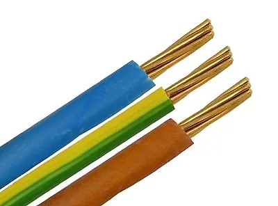 6491X Multi Core Cable Conduit Wire Brown Blue GreenYellow Earth H07R-V BASEC • £5.13