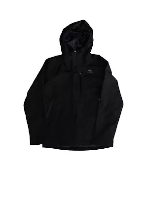 The North Face Mens Dry Vent Hooded Windbreaker Full Zip Black Small Jacket • $32.99