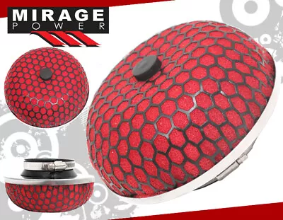 3  High Flow Washable Cold Air Intake Mushroom Style Filter Red Black Xb Xa Tc • $19.99