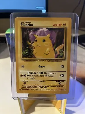 Pokémon TCG Pikachu Base Set 58/102 Regular Unlimited Common MP/LP • $2.75