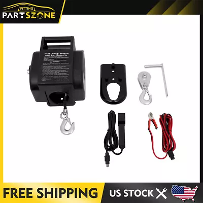 Portable Winch Winches Towing 2000 LBS Vehicle Trailer Boat Car Heavy Duty New • $59.99
