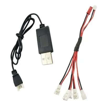 2 To 5 Li-po Battery Charger Adapter & USB 2.0 Charging Line For RC Wltoys V911 • £6.10