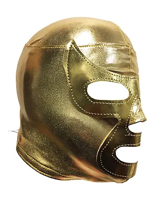 RAMSES NACHO Lycra Lucha Libre Wrestling Mask - 6yr-12yr - GOLD • $12.99