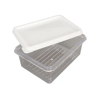 Butter Dish With Lid Plastic Butter Container Butter Keeper Container Butter LT • $19.67