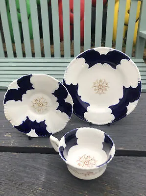Unfinished Coalport Batwing & Floral Cup X1 Saucer X1 & Side Platex1 (Lot 3/10) • £30