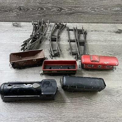 Vintage Marx Commodore Vanderbilt Wind Up Locomotive Engine Train Set W/ Cars • $60